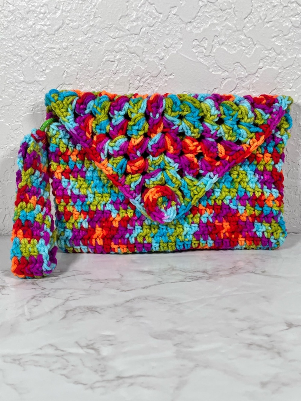 Fiesta Crochet Wristlet & Card Holder - Picture 2 of 7